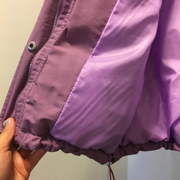 Korean Lavender puffer jacket Bomber - One Size - Picture 4 of 5
